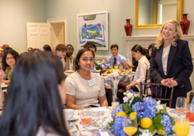 PPSF fellows have breakfast with President Maurie McInnis