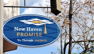 New Haven Promise sign Yale News